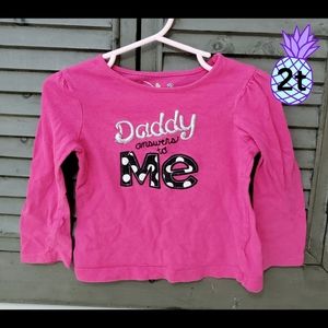 jumping beans "Daddy answers to me" ls shirt
